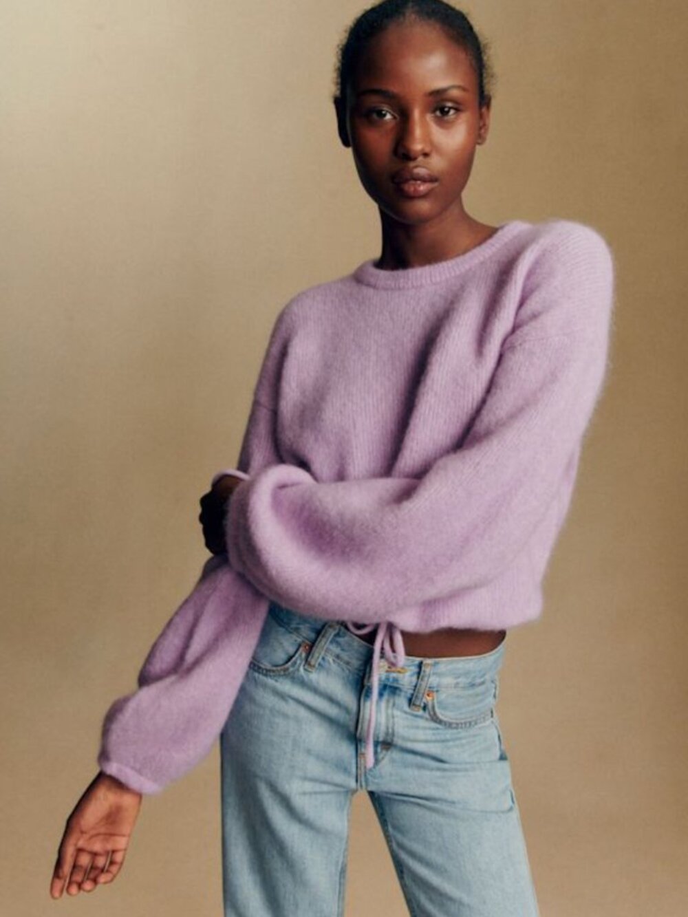 Sezane Jay Jumper Pastel Lilac S